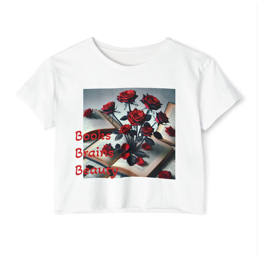 Crop Top - Books Brains & Beauty