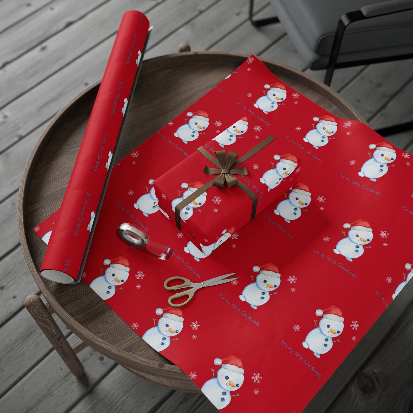 First Christmas Wrapping Papers