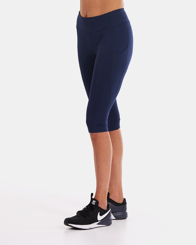 Mid-Rise Pocketed Crop Legging – Night Swim Navy (XS)