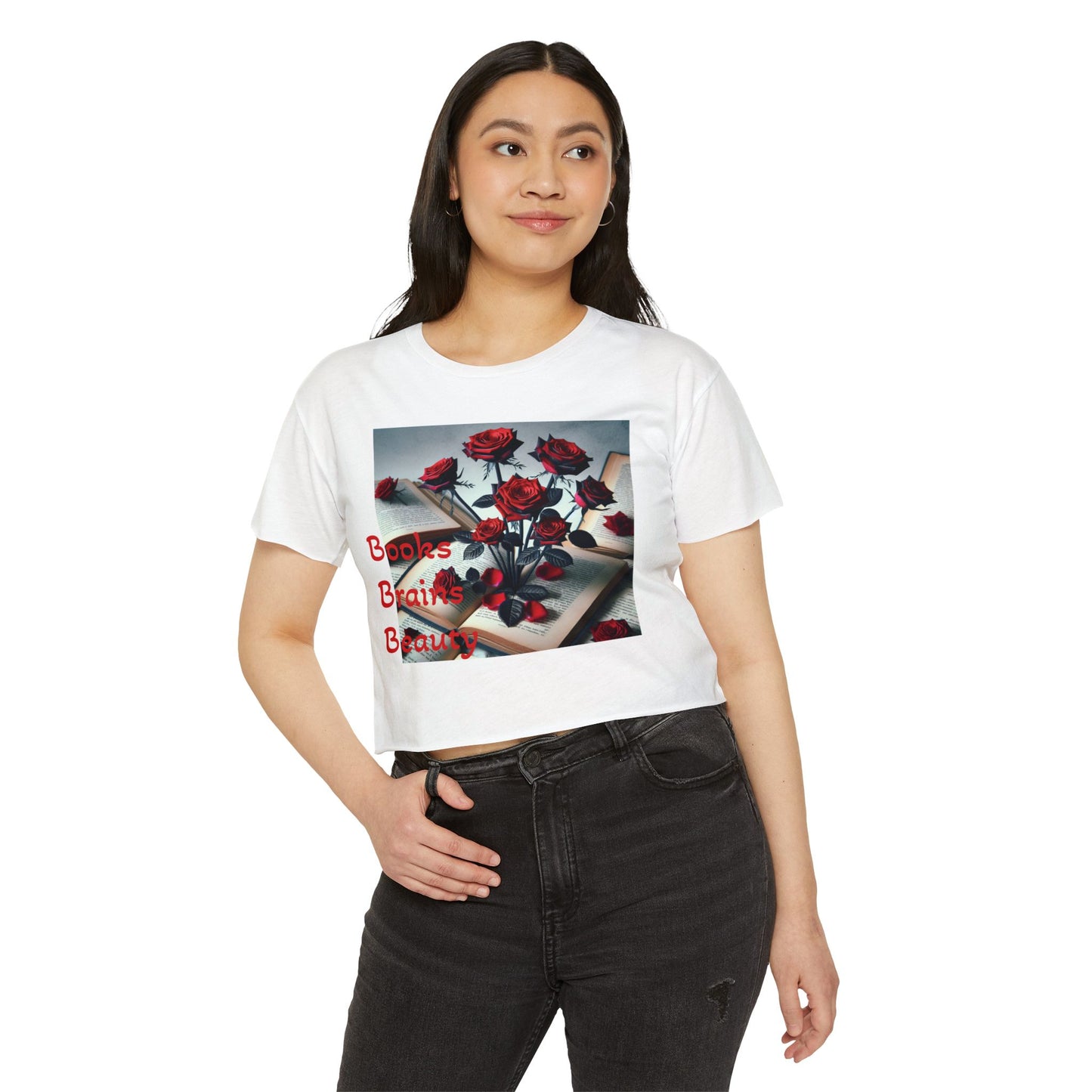 Crop Top - Books Brains & Beauty