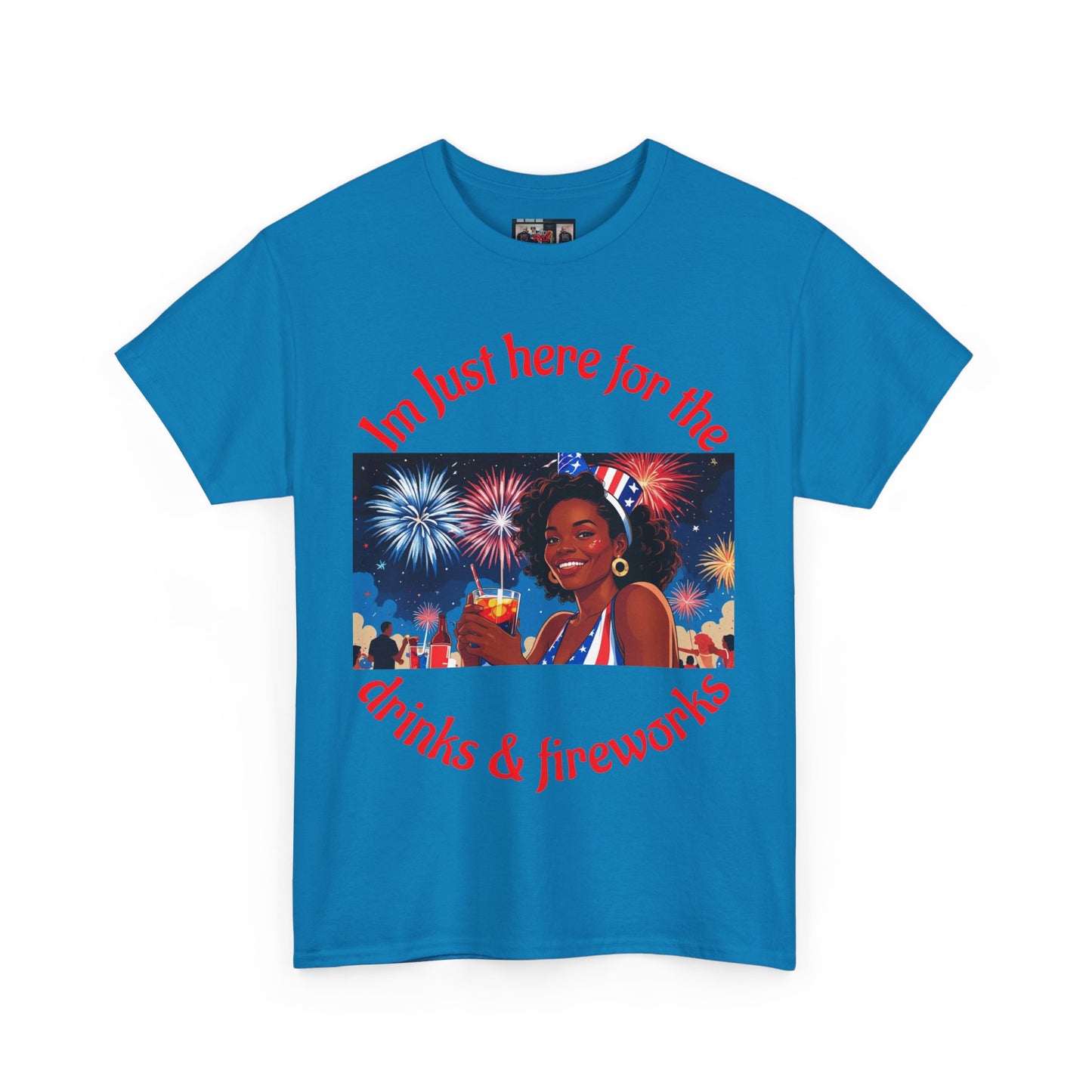 4th of July Drinks and Fireworks  Womens Tee
