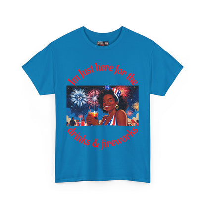 4th of July Drinks and Fireworks  Womens Tee