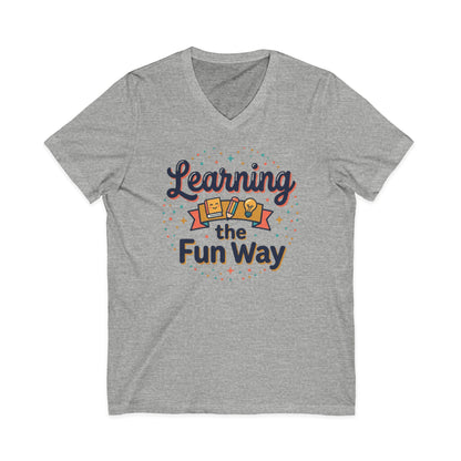 Learning the Fun Way V-Neck Tee