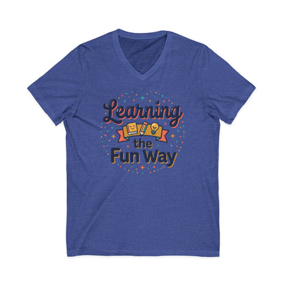 Learning the Fun Way V-Neck Tee