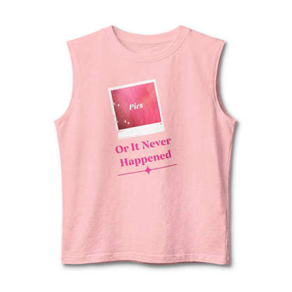 "Pics or It Never Happened" Retro Polaroid Tank