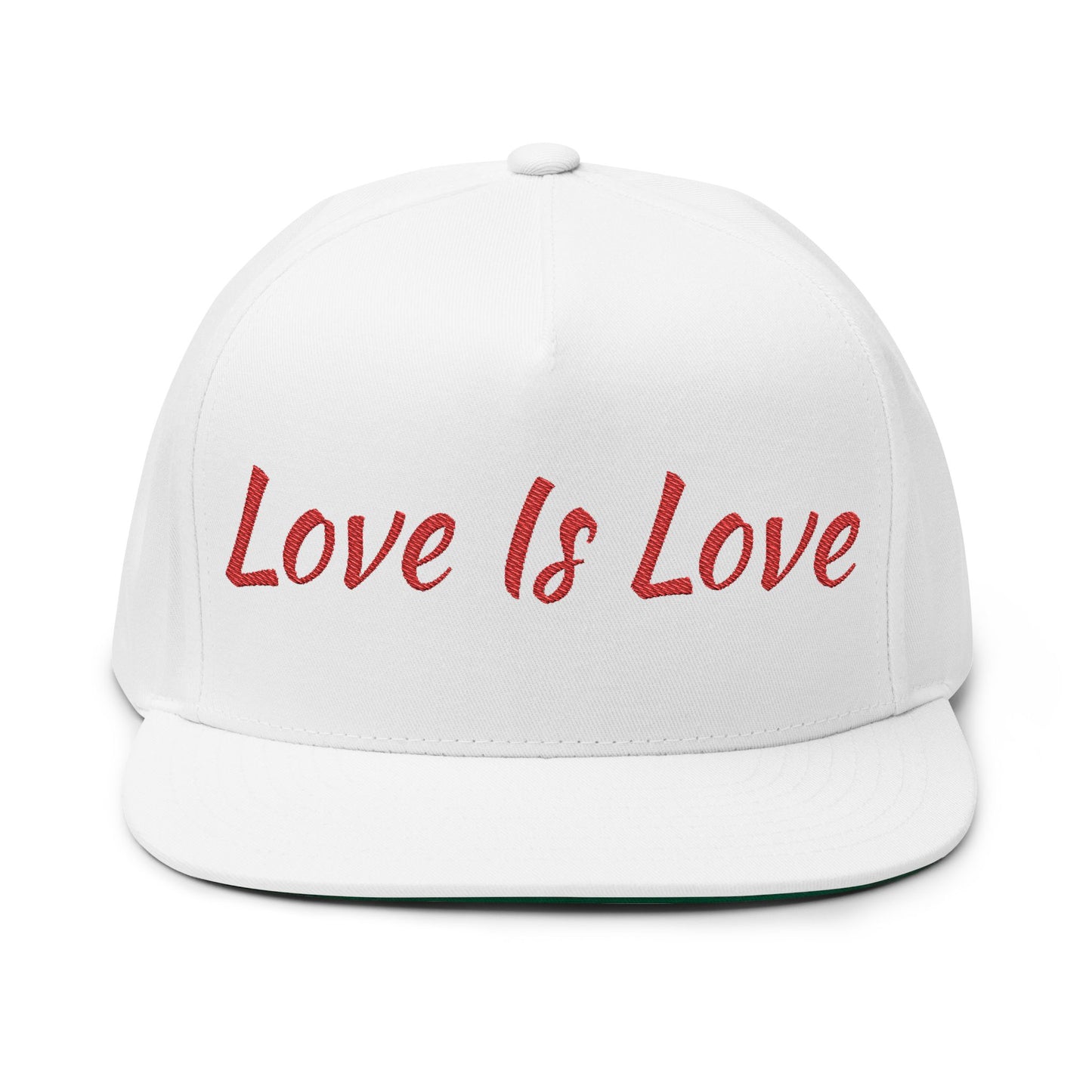 Love Is Love Flat Bill Cap