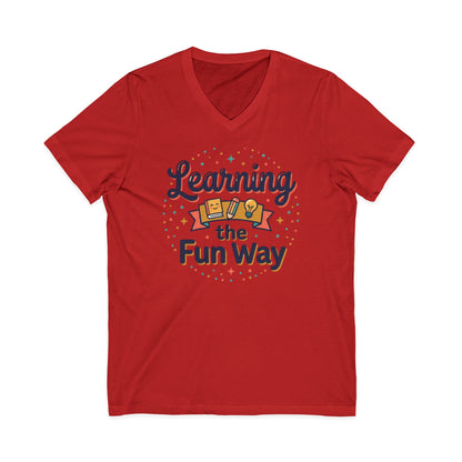 Learning the Fun Way V-Neck Tee