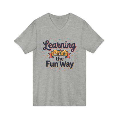 Learning the Fun Way V-Neck Tee