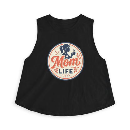 Mom Life Crop Tank