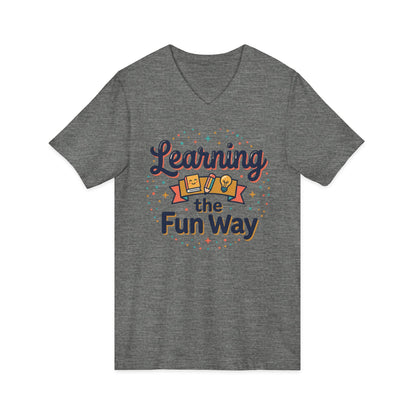 Learning the Fun Way V-Neck Tee