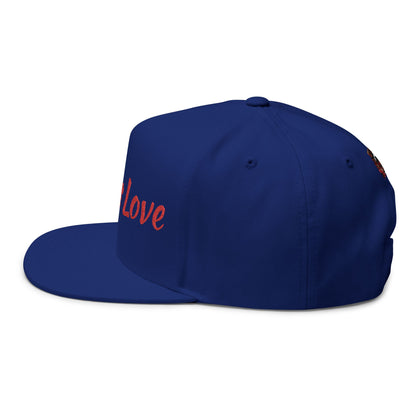 Love Is Love Flat Bill Cap