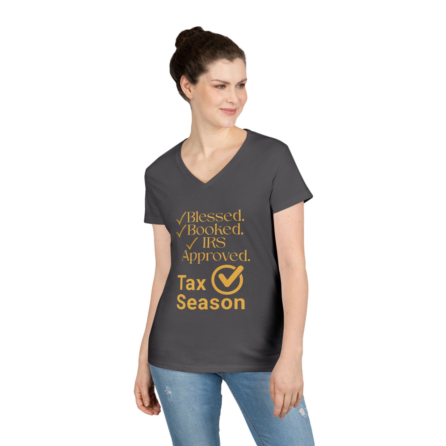 Tax Season V-Neck Tee