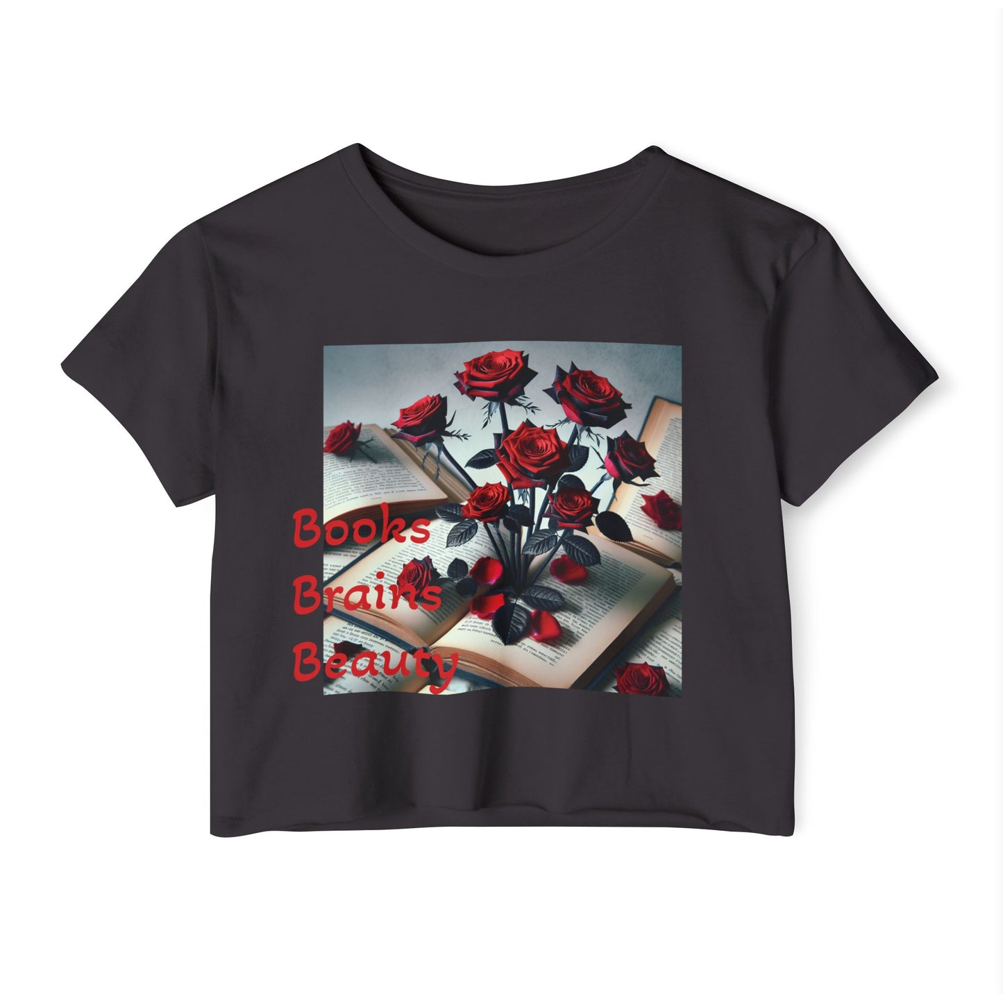 Crop Top - Books Brains & Beauty