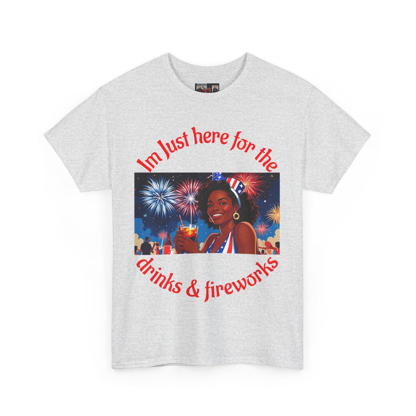 4th of July Drinks and Fireworks  Womens Tee