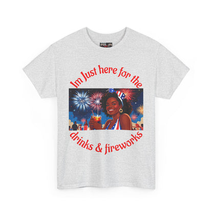 4th of July Drinks and Fireworks  Womens Tee
