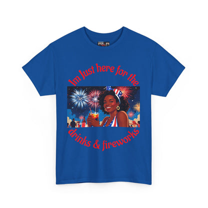 4th of July Drinks and Fireworks  Womens Tee