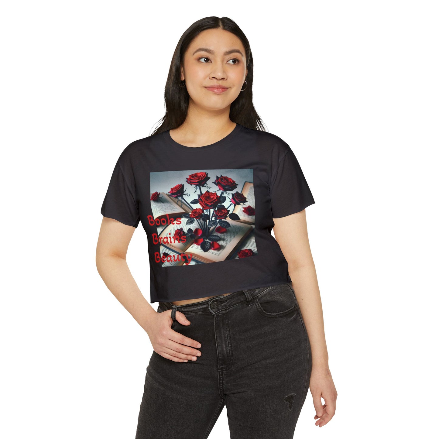 Crop Top - Books Brains & Beauty