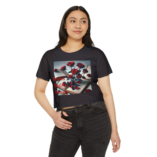 Crop Top - Books Brains & Beauty