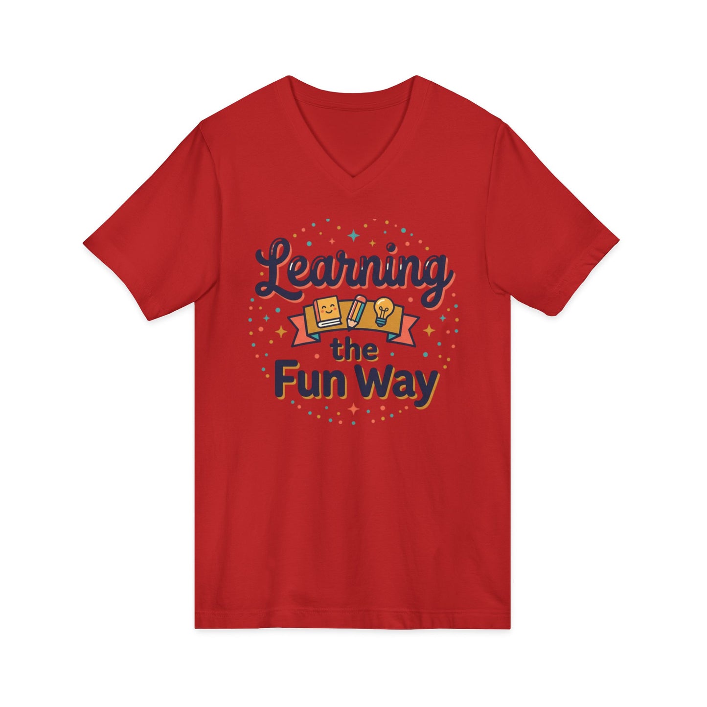 Learning the Fun Way V-Neck Tee