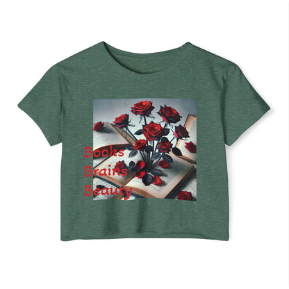 Crop Top - Books Brains & Beauty
