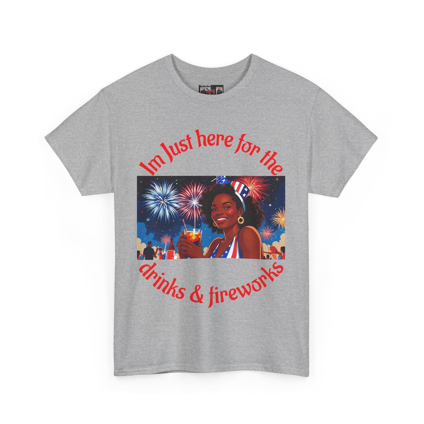 4th of July Drinks and Fireworks  Womens Tee