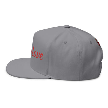 Love Is Love Flat Bill Cap