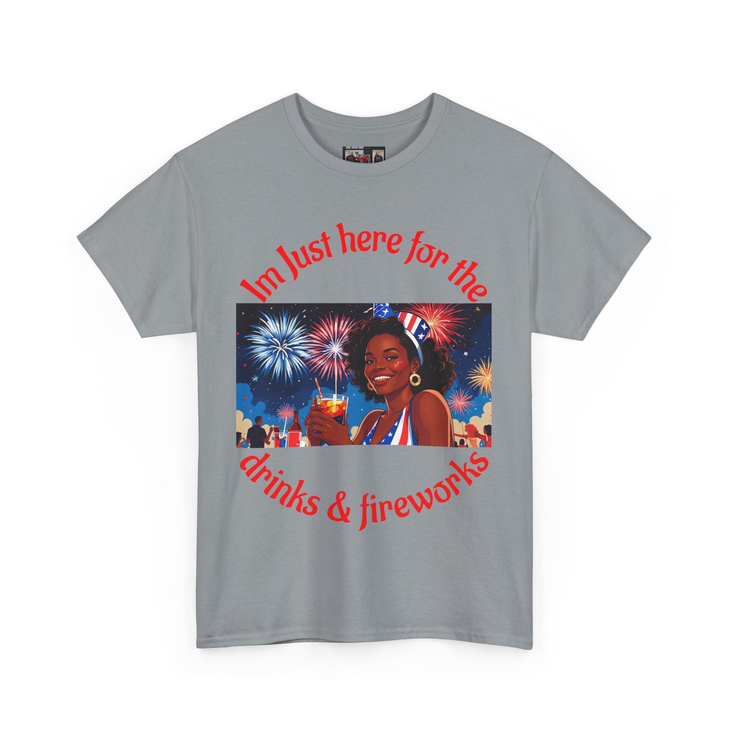 4th of July Drinks and Fireworks  Womens Tee