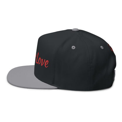 Love Is Love Flat Bill Cap