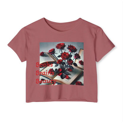 Crop Top - Books Brains & Beauty