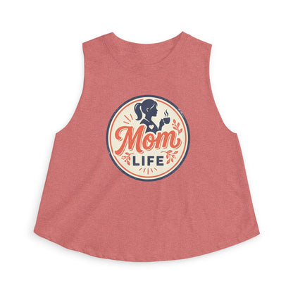 Mom Life Crop Tank