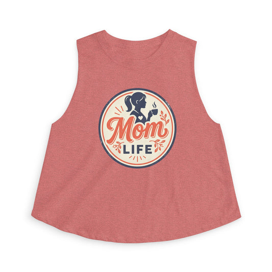 Mom Life Crop Tank