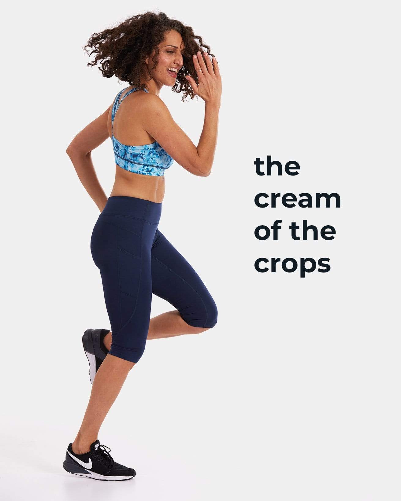 Mid-Rise Pocketed Crop Legging – Night Swim Navy (XS)