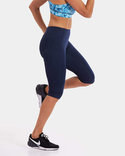 Mid-Rise Pocketed Crop Legging – Night Swim Navy (XS)