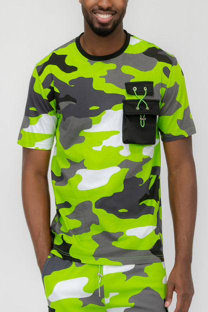 Full Camo Toggle Tshirt