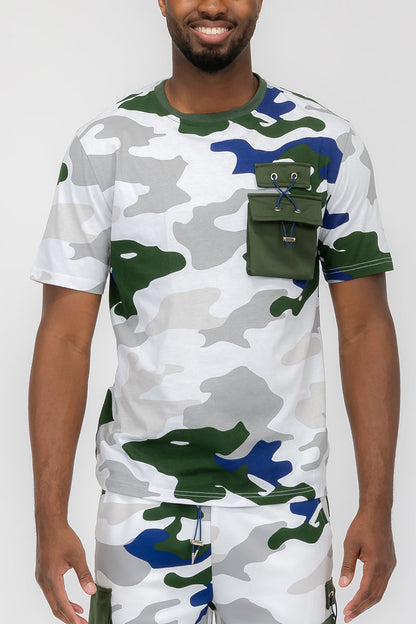Full Camo Toggle Tshirt