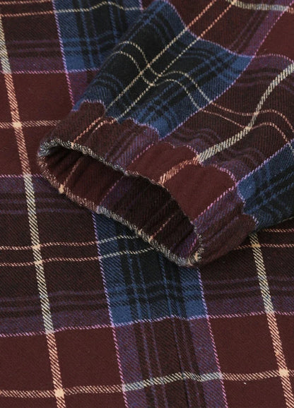 Men's Full Zip Up Plaid Jacket