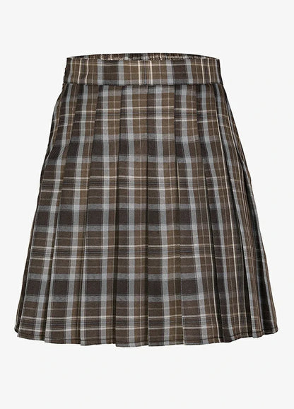 Women's Nocturne High-Waisted Plaid Pleated Mini Skirt